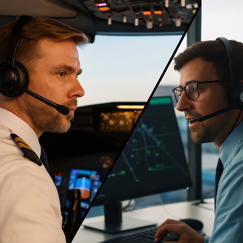 Postazione ATC controllo traffico aereo per eventi aziendali a Milano